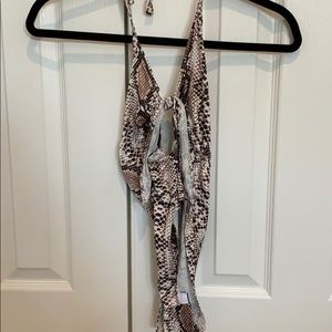 Nasty gal snake skin bodysuit